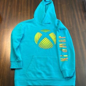 Boys Teal XBOX graphic sweatshirt. Size XL